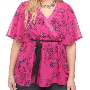 Torrid Chiffon Kimono Top